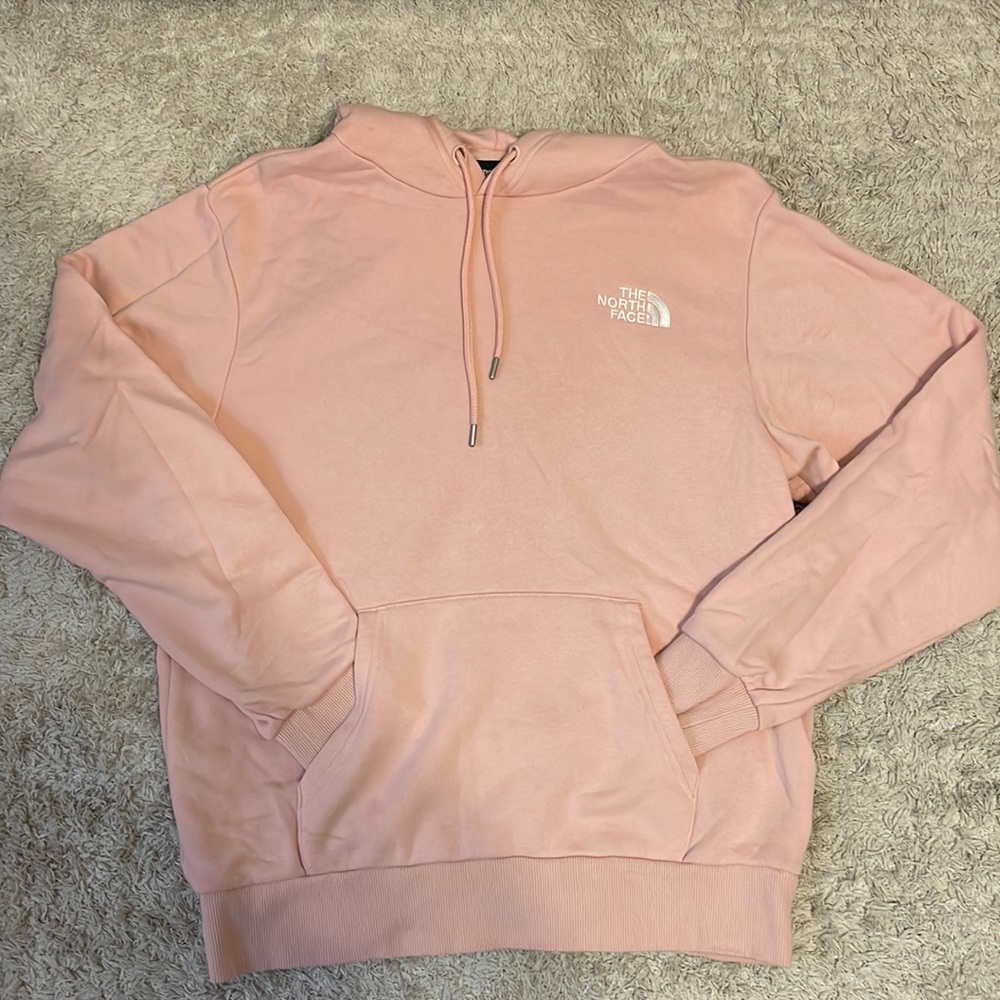 Pink Unisex North Face Hoodie